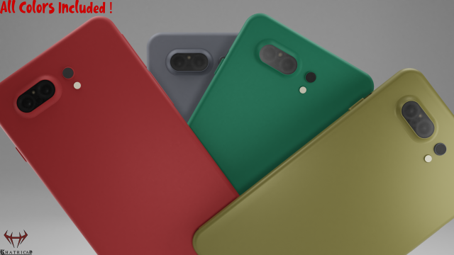 cellphone low poly pbr 3D Model .c4d .max .obj .3ds .fbx .stl .blend 