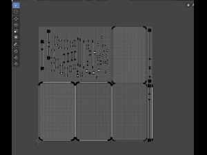 cellulare low poly pbr Modello 3D