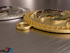 islamic jewelry pendant 3D Model