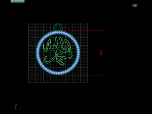islamic jewelry pendant 3D Model