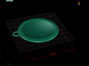 islamic jewelry pendant 3D Model