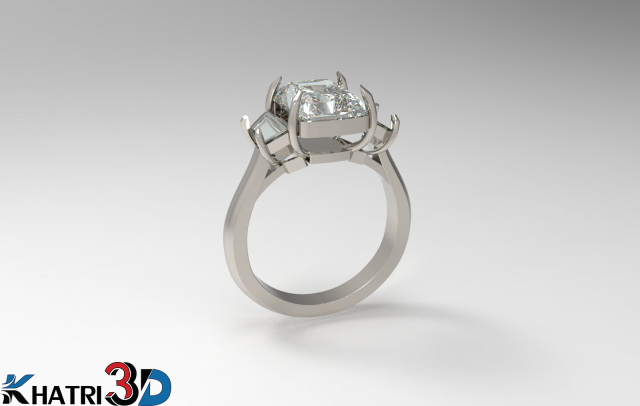 engagement ring 3D Model .c4d .max .obj .3ds .fbx .stl .blend 
