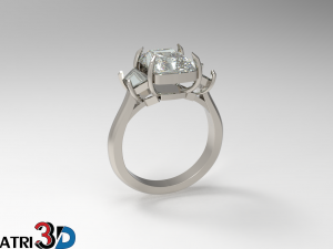 engagement ring 3D Model