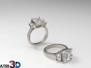 engagement ring 3D Model