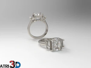 engagement ring 3D Model