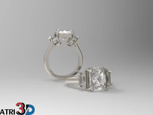 engagement ring 3D Model