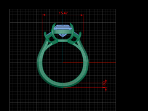 engagement ring 3D Model