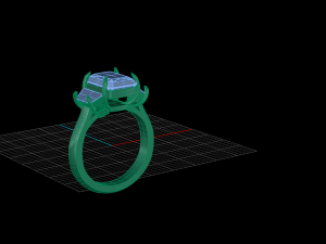 engagement ring 3D Model