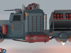 scifi car collection low poly 3D Model