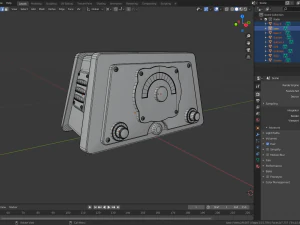 rusty radio low-poly 3D Model