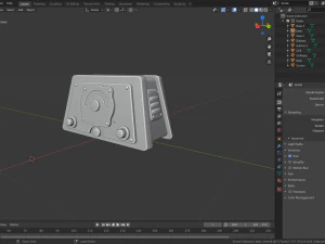 rusty radio low-poly 3D Model