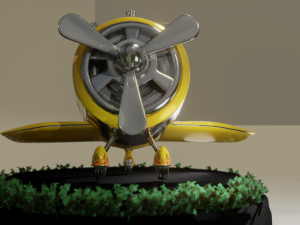 stylized airplane pbr 3D Model