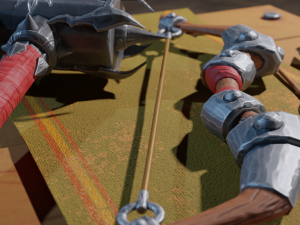 stylized medieval set lowpoly pbr Model 3D