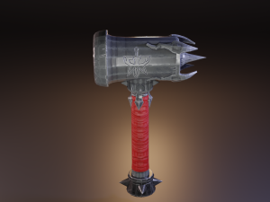 stylized medieval set lowpoly pbr Model 3D