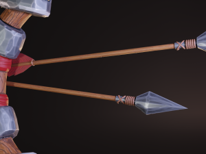 stylized medieval set lowpoly pbr Model 3D