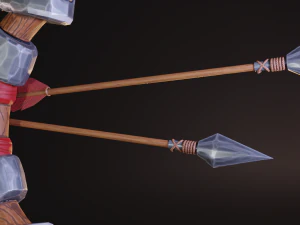 stylized medieval set lowpoly pbr 3D Model