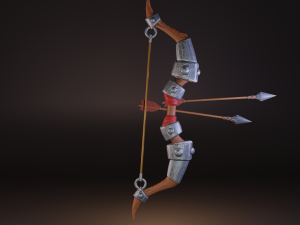 stylized medieval set lowpoly pbr Model 3D