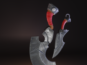 stylized medieval set lowpoly pbr Model 3D