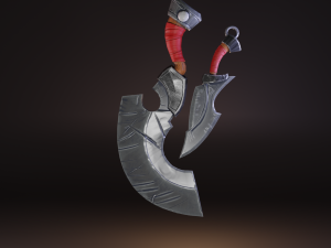 stylized medieval set lowpoly pbr Model 3D