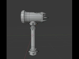 stylized medieval set lowpoly pbr 3D Model