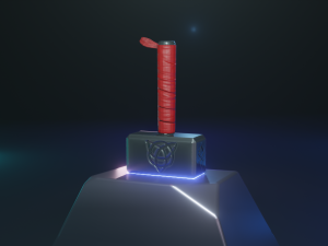 stylized thor hammer 3D Model