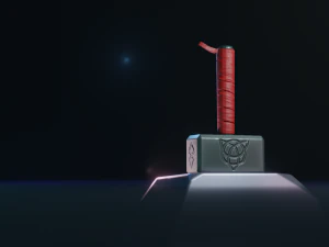 stylized thor hammer 3D Model