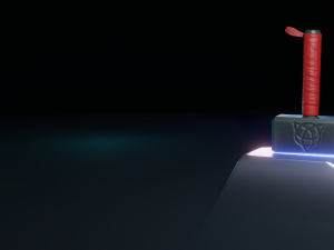 stylized thor hammer Model 3D