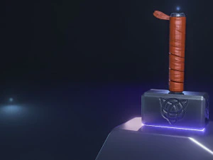 stylized thor hammer 3D Model