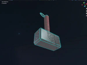 stylized thor hammer 3D Model