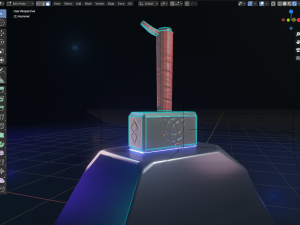 stylized thor hammer Model 3D