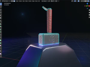 stylized thor hammer 3D Model