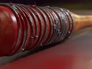 negan bat lucille 3D 모델