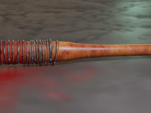 negan bat lucille 3D Model