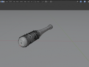 negan bat lucille 3D 모델