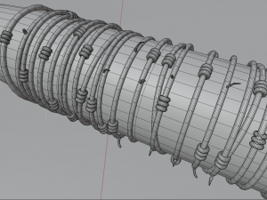 negan bat lucille 3D 모델