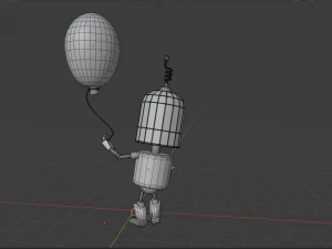black lives matter tin robot tribute 3D Model