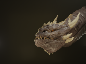 dragon head bust 3D 모델