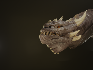 dragon head bust 3D 모델