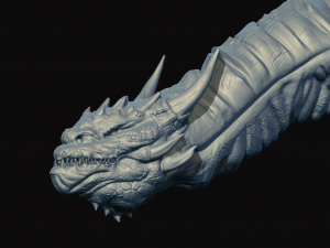 dragon head bust 3D 모델