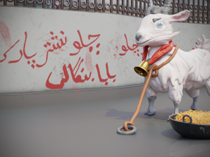 stylized goat 3D मॉडल