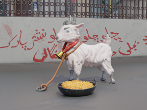 stylized goat 3D मॉडल
