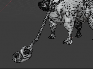 stylized goat 3D मॉडल