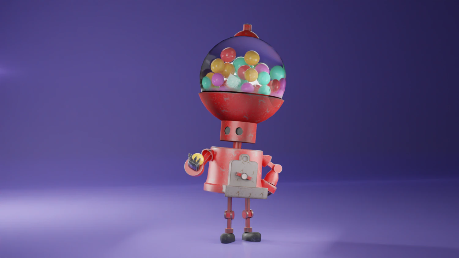 ciekawostka - model robota Model 3D .c4d .max .obj .3ds .fbx .stl .blend 