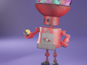 the curious one - robot model Modello 3D