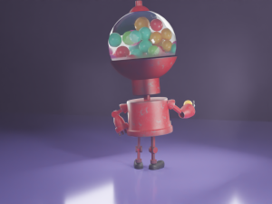 the curious one - robot model Modello 3D