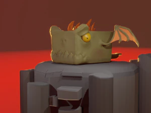 stylized creatures pack low-poly 3D Model