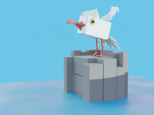 stylized creatures pack low-poly 3D Model