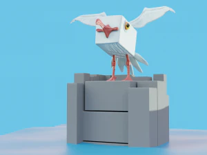 stylized creatures pack low-poly 3D Model