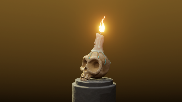 stylized skull halloween special 3D 模型 .c4d .max .obj .3ds .fbx .stl .blend 