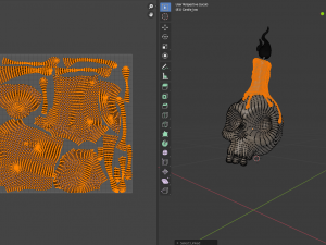stylized skull halloween special 3D 模型